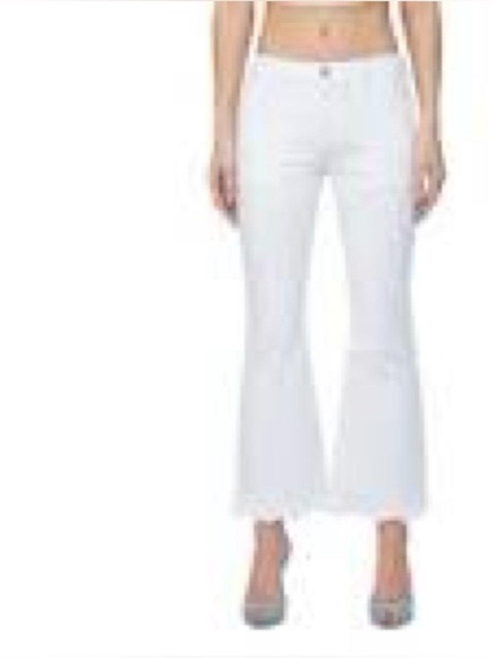 Hidden Happi White Flared Crop Jeans - size 25